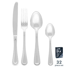 32 Piece Tablekraft Oxford Stainless Steel Cutlery Set